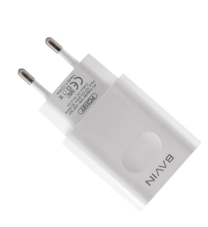 شارژر دو پورت + کابل اندروید باوین (bavin) مدل PC318Y شارژر دو پورت + کابل اندروید باوین (bavin) مدل PC318Y